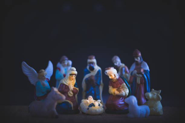 istock Nighttime Christmas Nativity Scene 1182820571
