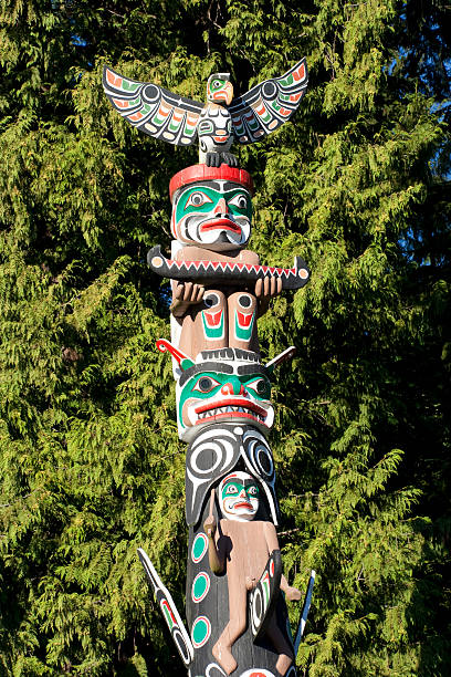 istock Part of Totem Pole in Stanley Park 118282229