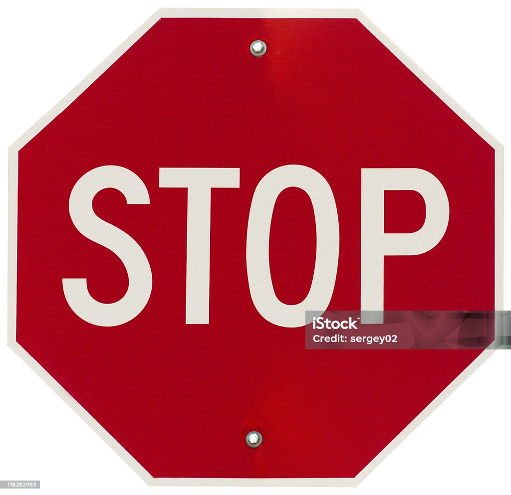 Stop sign  Color Image Stock Photo
