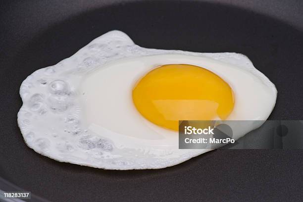 Fried Egg Over Easy Stock Photo - Download Image Now - Animal Egg, Egg - Food, Skillet - Cooking Pan