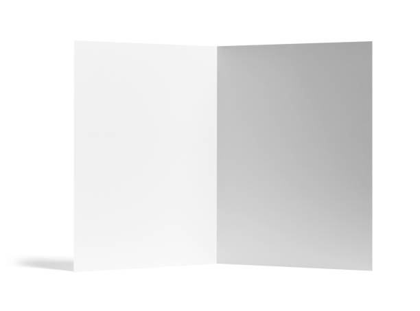 istock folded leaflet white blank paper template book desktop calendar 1182834558