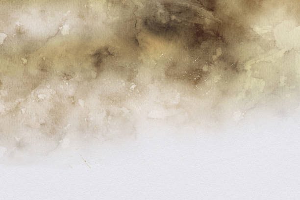 istock Abstract pastel brown watercolor for background. Creative abstract painted background, wallpaper, texture. 1182834744