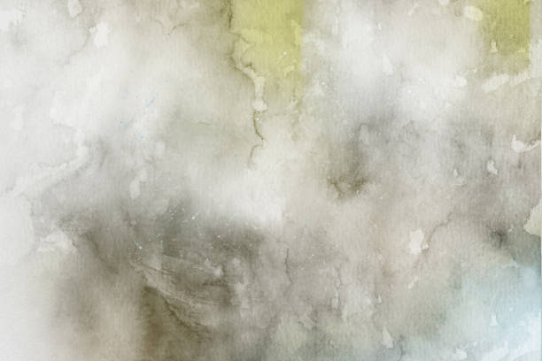 istock Abstract green and light grey watercolor for background. Creative abstract painted background, wallpaper, texture. 1182834745
