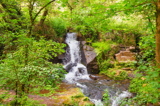 Montegelato Waterfalls in Latium countryside