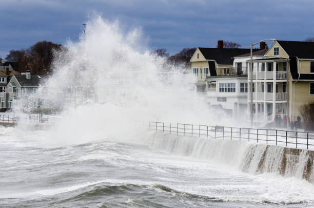 Nor'easter at Boston north shore