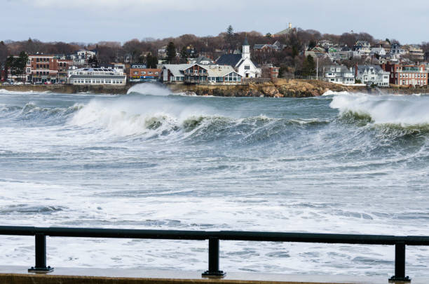 istock Nor'easter at Boston north shore 1182838932