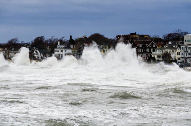 istock Nor'easter at Boston north shore 1182838954