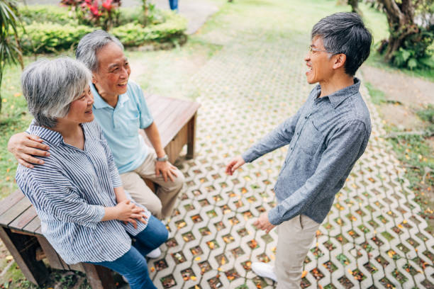 istock Senior friends in park 1182840677