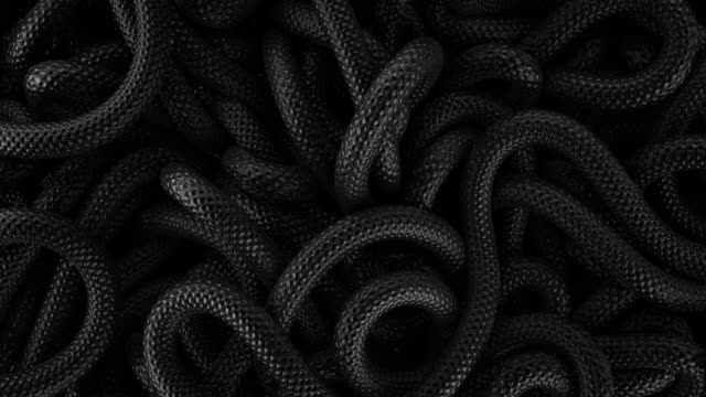 Black rope looped animation.