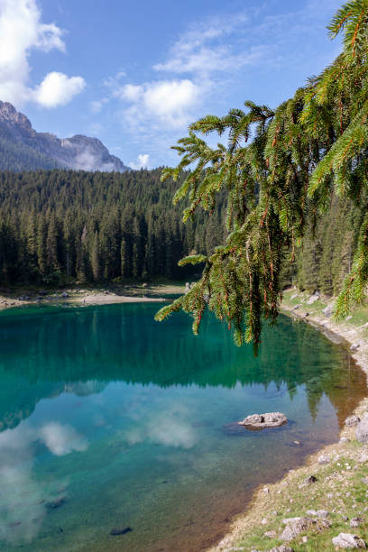 istock Lake Carezza (karersee), Nova Levante, South Tyrol. 1182845620