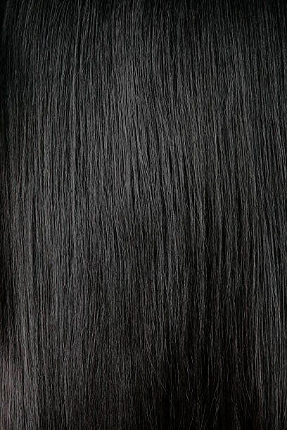 schwarzes haar hintergrund - straight hair stock-fotos und bilder