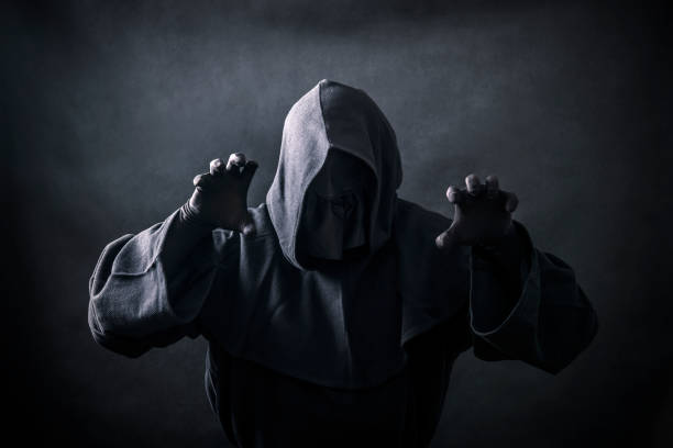 istock Ghostly figure in the dark 1182847073