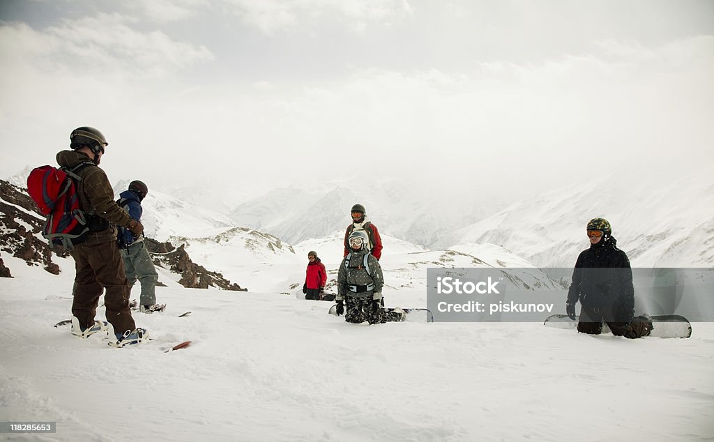 Treinamento do Freeride - Foto de stock de Snowboarding royalty-free