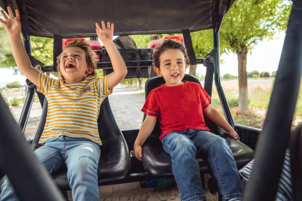 istock Boys having fun at a pickup truck in a Ranch 1182858731