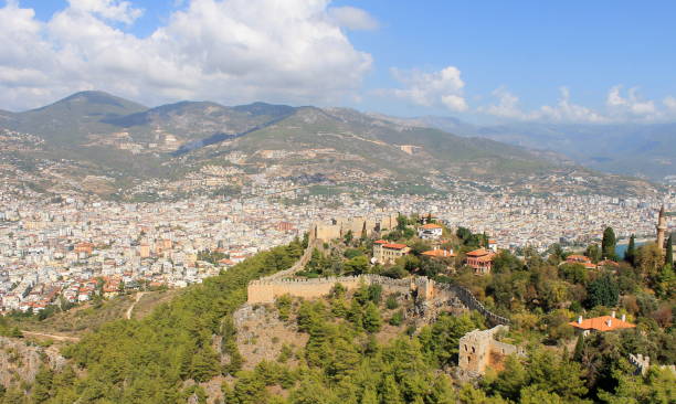 istock Alagna is a seaside Turkish city that views from above 1182859019