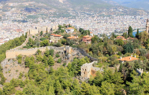 istock Alagna is a seaside Turkish city that views from above 1182859780