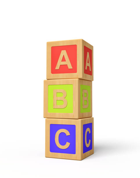 istock 3d rendering of alphabet toy blocks. 1182867093