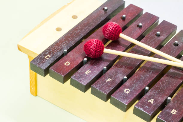 istock Wooden xylophone in a music classroom 1182874599
