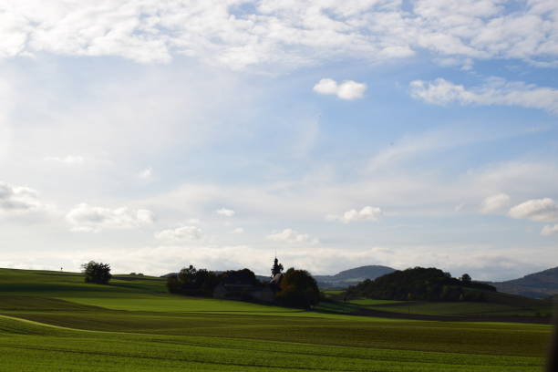 istock Fraukirch church and farm 1182875171