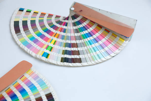 istock Sample colors catalogue pantone or colour swatches book 1182876477