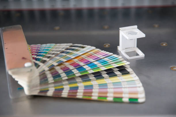 istock Sample colors catalogue pantone or colour swatches book 1182876489