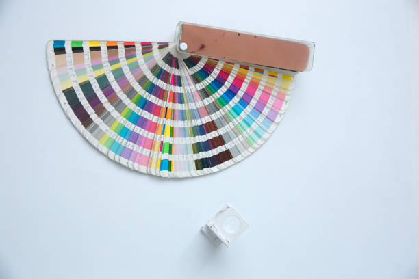 istock Sample colors catalogue pantone or colour swatches book 1182876741