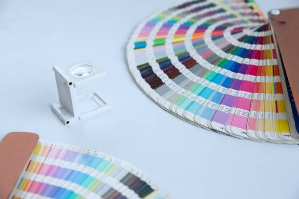 istock Sample colors catalogue pantone or colour swatches book 1182876747