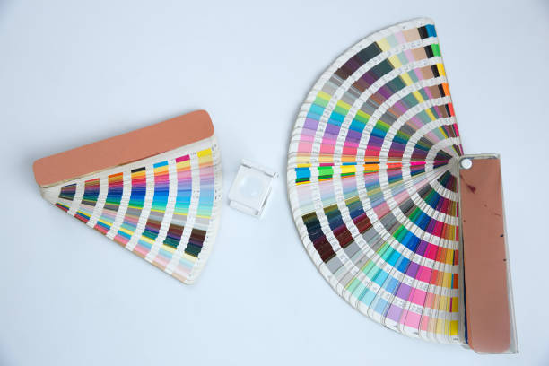 istock Sample colors catalogue pantone or colour swatches book 1182876779