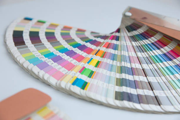 istock Sample colors catalogue pantone or colour swatches book 1182876810