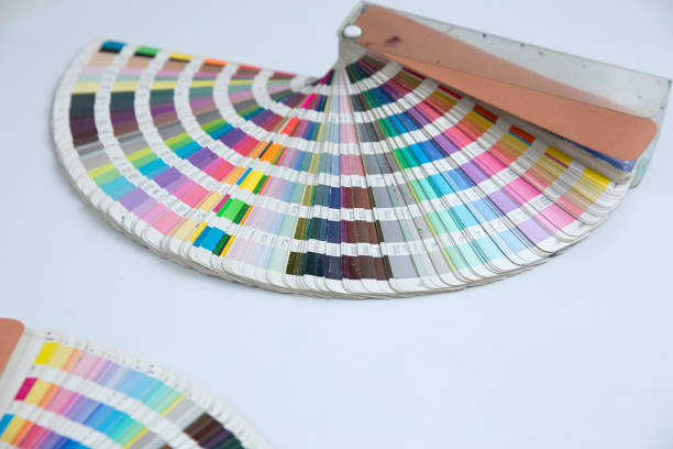 istock Sample colors catalogue pantone or colour swatches book 1182876822
