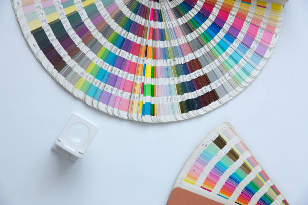 istock Sample colors catalogue pantone or colour swatches book 1182876891