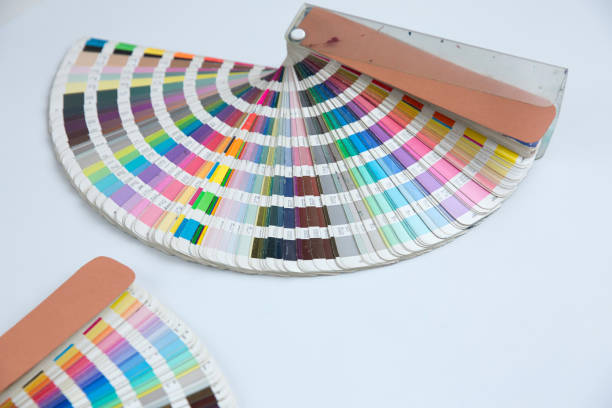 istock Sample colors catalogue pantone or colour swatches book 1182876897