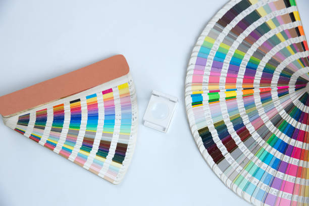 istock Sample colors catalogue pantone or colour swatches book 1182876906