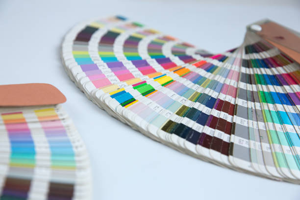 istock Sample colors catalogue pantone or colour swatches book 1182876933