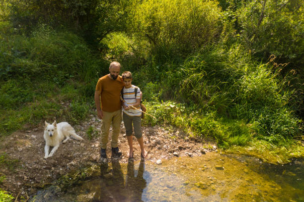 istock Teaching his son fishing skills 1182877870