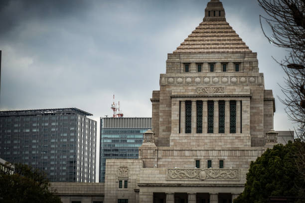istock Parliament and the cloudy sky 1182878554