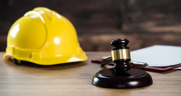 istock Law and Justice concept Construction law. Labor law Theme. 1182881282