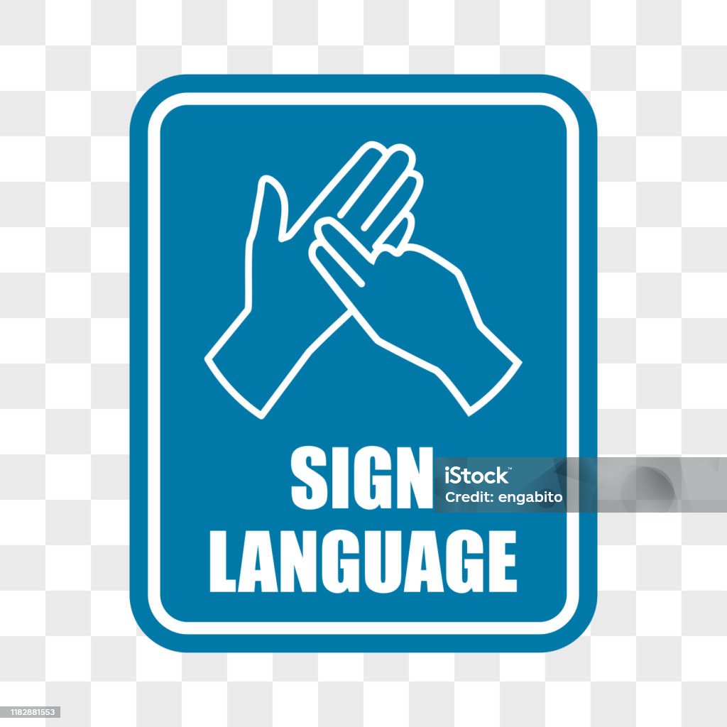 Sign Language For Remove Hand With Sign Language Gesture On Transparent Background Stock ...