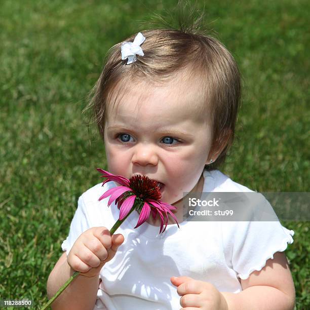 Carino Bambino Ragazza - Fotografie stock e altre immagini di Allegro - Allegro, Ambientazione esterna, Assaggiare