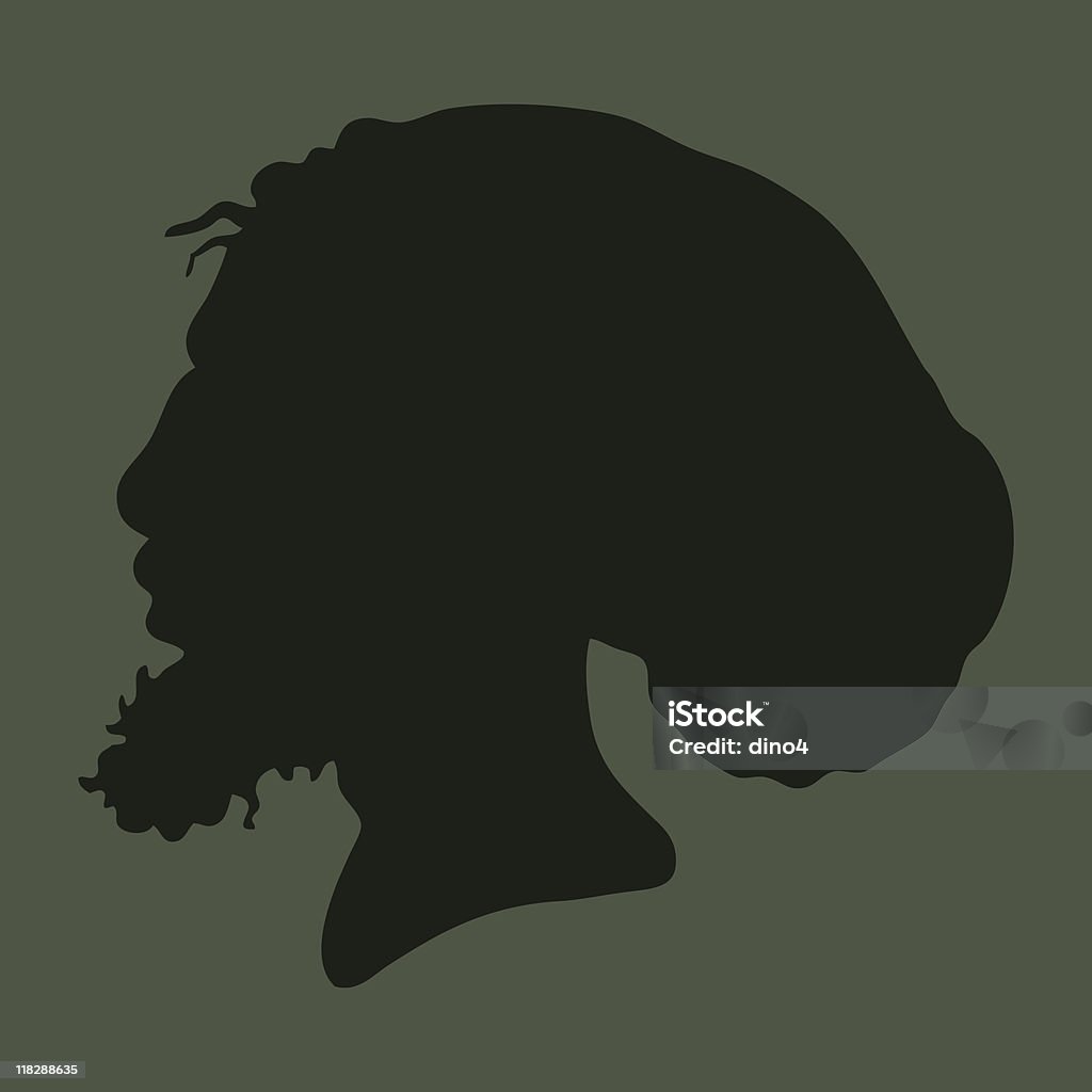 Rastahead  Rastafarian stock vector