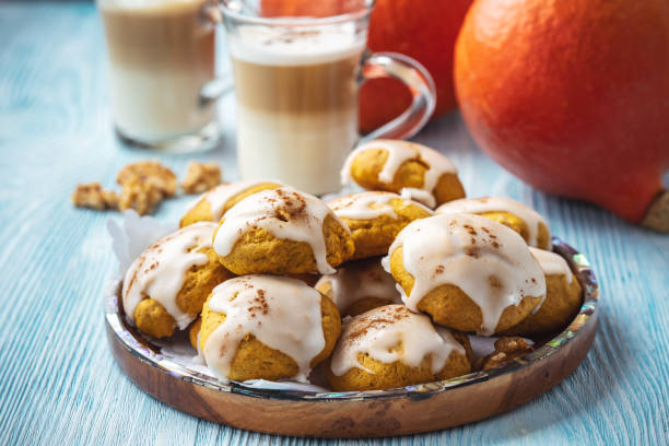 istock Homemade soft pumpkin ginger cookies. 1182897673