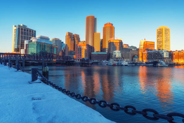 istock Boston downtown at sunrise 1182903133