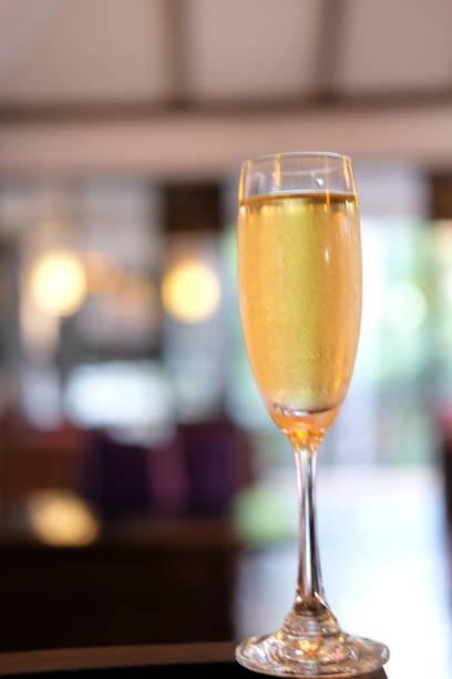 istock One glass of champagne 1182903339