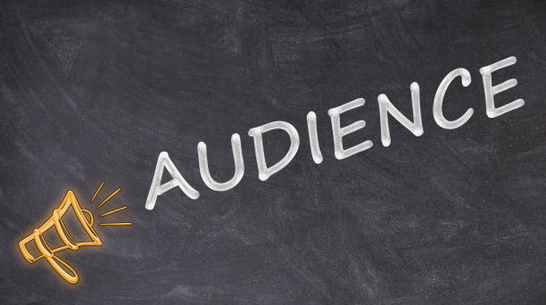 istock Audience written on blackboard with megaphone 1182905830