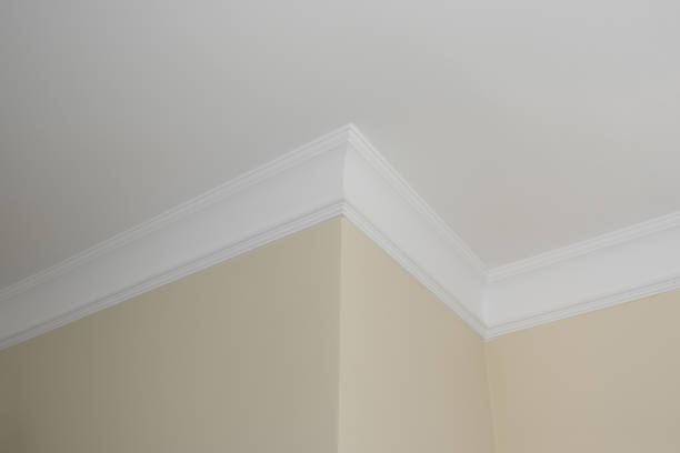 istock Ceiling cornice. a detail of intricate corner. 1182911885