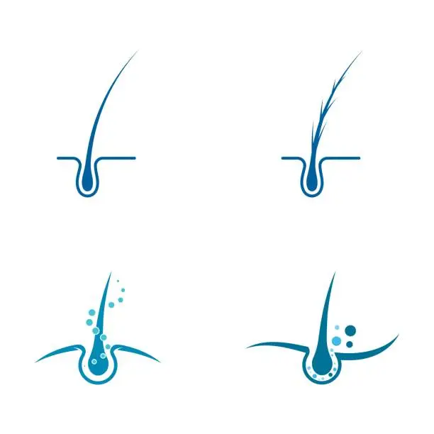 Vector illustration of Hair treatments icon