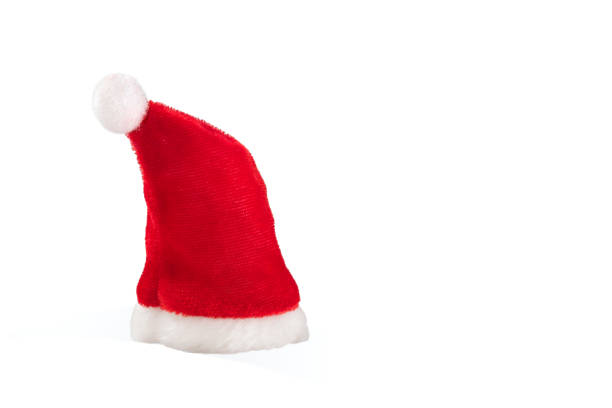 istock Santa claus red hat isolated on white background 1182917073
