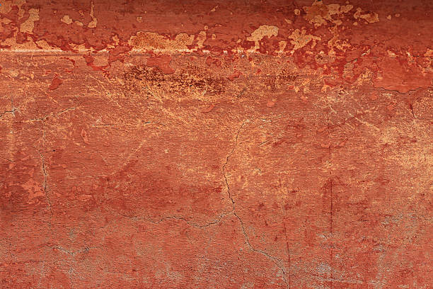Old reddish grungy wall texture with cracks  (XXXL) stock photo