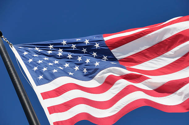 drapeau américain - flag day photos et images de collection