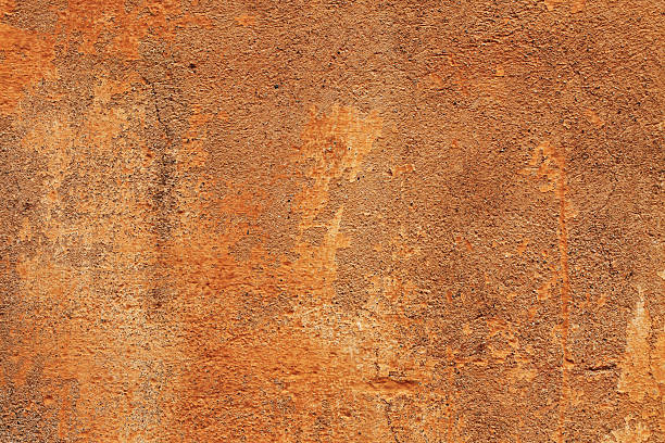 istock Old orange and brown  Italian wall texture 118292256
